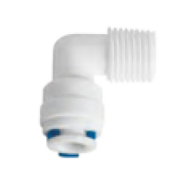 Фитинг угловой 1/4"м-1/4" (трубка-резьба) QT-11А Naturewater (40-4-4)